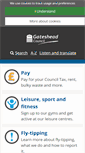 Mobile Screenshot of gateshead.gov.uk