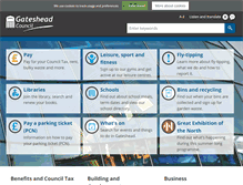 Tablet Screenshot of gateshead.gov.uk